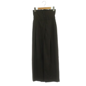 【中古】アメリヴィンテージ Ameri VINTAGE UNDRESSED HIGH WAIST TAPERED PANTS テーパードパンツ ハイウエスト ジッパーフライ S 茶 ブラウン /NR ■OS レディース 【ベクトル 古着】 231206