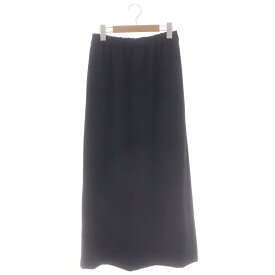 【中古】アパルトモン ドゥーズィエムクラス L'Appartement DEUXIEME CLASSE 22AW Satin Gather Long Skirt スカート ギャザー ロング マキシ丈 36 黒 ブラック /DF ■OS レディース 【ベクトル 古着】 231222