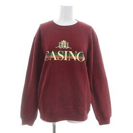 【中古】グッドグリーフ GOOD GRIEF! MUSE de Deuxieme Classe別注 23AW CASINO スウェット トレーナー 長袖 F 赤 レッド /MF ■OS レディース 【ベクトル 古着】 240208