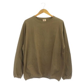 【中古】グッドウエア Good wear journal standard luxe取り扱い Tシャツ 長袖 ロンT コットン XL 茶 ブラウン /NR ■OS メンズ 【ベクトル 古着】 240106