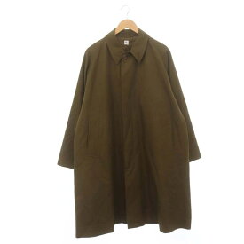 【中古】キャプテン サンシャイン KAPTAIN SUNSHINE 21AW Walker Coat ウール ステンカラーコート ロング アウター 36 カーキブラウン /MI ■OS レディース 【ベクトル 古着】 240123