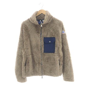 【中古】ケープハイツ CAPE HEIGHTS Cape Heights rivas fleece フリースジャケット ジップアップ ポケット S ライトブラウン CHM211416218 /HS ■OS メンズ 【ベクトル 古着】 240205