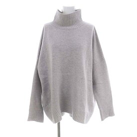 【中古】サクラ SACRA 21AW HALF WORSTED WOOL TOP ニット セーター 長袖 ハイネック ウール 38 グレー /MI ■OS レディース 【ベクトル 古着】 240219