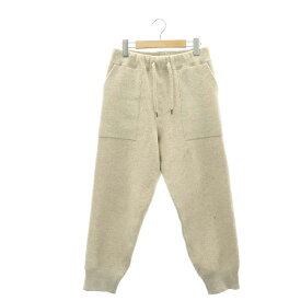 【中古】サイ SCYE Double Faced Knit Sweat Pants ニットパンツ イージー ジョガー 36 ベージュ /DF ■OS レディース 【ベクトル 古着】 240228