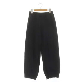 【中古】マルタンマルジェラ 6 Martin Margiela 6 MM6 メゾンマルジェラ 21SS Slit Wide-Leg Sweatpants スウェットパンツ スリット テーパード 裏パイル XS 黒 ブラック /ES ■OS レディース 【ベクトル 古着】 240329