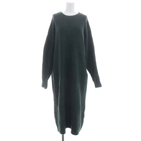 【中古】ザラ ZARA Oversized Midi Sweater Dress ニットワンピース マキシ ロング 長袖 ウール混 オーバーサイズ M 緑 グリーン /AT ■OS レディース 【ベクトル 古着】 240314