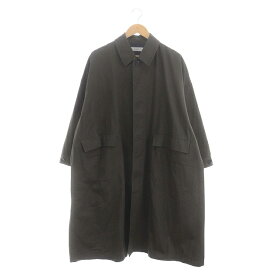 【中古】セット SETTO LEAF COAT ステンカラーコート ロング M ダークカーキ /MI ■OS ■SH メンズ 【ベクトル 古着】 240314