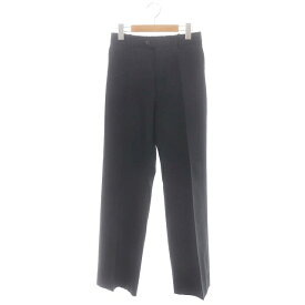 【中古】マーカウェア MARKA WARE 24SS FLAT FRONT TROUSERS パンツ ストレート ジッパーフライ ウール 1 黒 ブラック /MI ■OS ■AD レディース 【ベクトル 古着】 240322