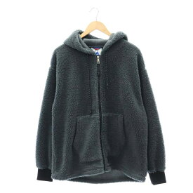 【中古】ケープハイツ CAPE HEIGHTS 22AW ASSABET FZ HOODY フリース TAN ジャケット フード ボア ジップアップ アウター OS チャコールグレー /MI ■OS メンズ 【ベクトル 古着】 240405