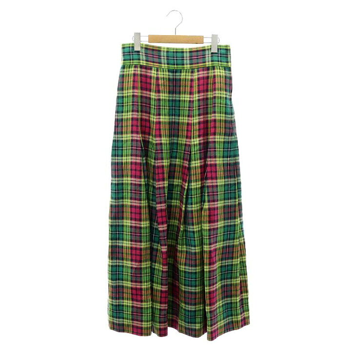 楽天市場】【中古】サイ SCYE ドゥロワー取扱 Checked Linen Maxi  