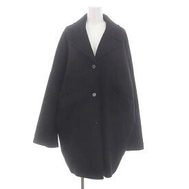 【中古】エムエムシックス メゾンマルジェラ MM6 Maison Margiela 23AW コクーンコート アウター ウール混 14 黒 ブラック /MF ■OS レディース 【ベクトル 古着】 240514