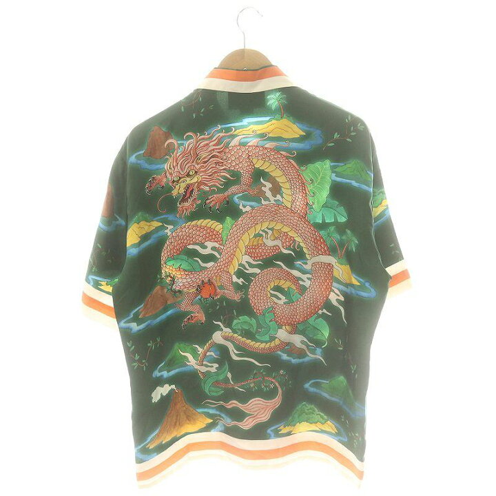 楽天市場】【中古】カサブランカ Casablanca SH003-S シルク 総柄 半袖 