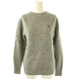 【中古】サイ ベーシックス SCYE BASICS Shetland Wool Crew Neck Sweater ニット セーター 38 グレー /ES ■OS レディース 【ベクトル 古着】 250815