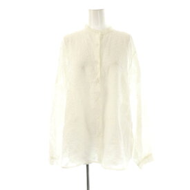 【中古】センソユニコ Senso unico lucruca バンドカラーブラウス 長袖 38 ホワイト /HK ■OS レディース 【ベクトル 古着】 251009