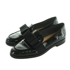 【中古】OHGA オーガ オペラシューズ リボン ローヒール 24.0cm 黒 ブラック /MI ■OS レディース 【ベクトル 古着】 251105