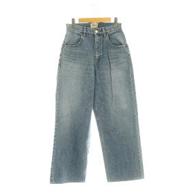 【中古】サージ SERGE TOM バギーストレートデニムパンツ ジーンズ ワイド 25 ブルー /CX ■OS レディース 【ベクトル 古着】 260217