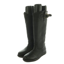 セッキアーリミケーレ SECCHIARI MICHELE for HEELANDTOE ブーツ ロング フラット レザー 36 23cm ダークブラウン YO3 レディース
