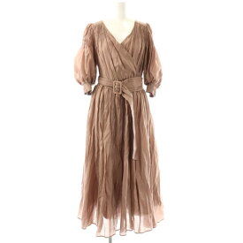 【中古】ハーリップトゥ Her lip to Airy Volume Sleeve Dress ワンピース ロング M スモークピンク /DF ■OS レディース 【ベクトル 古着】 260319