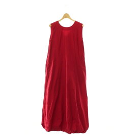 【中古】ヌキテパ NE QUITTEZ PAS! 25SS Poplin Solid Sleeveless Balloon Dress ワンピース バルーン ノースリーブ M レッド /ES ■OS レディース 【ベクトル 古着】 260602