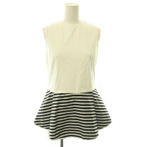 楽天市場】borders at balcony（Tシャツ・カットソー｜トップス BORDERS at BALCONY PEPLUM SLEEVELESS 36