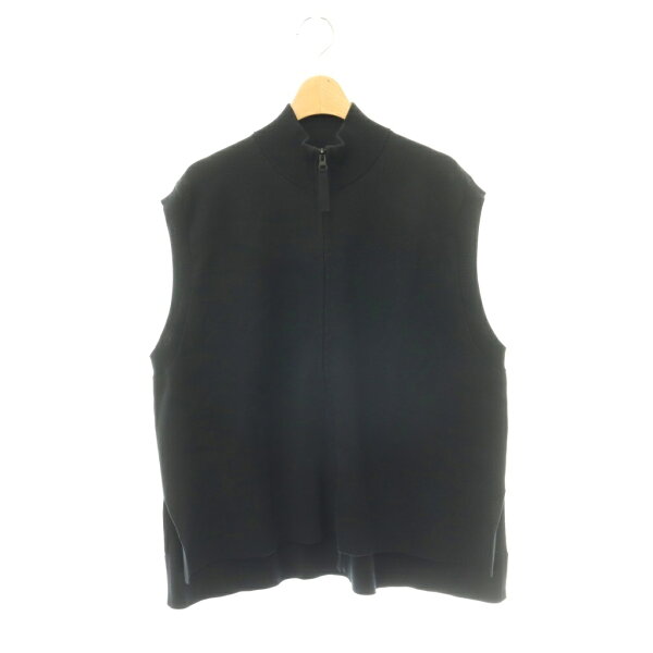 【中古】ナゴンスタンス nagonstans 26SS zip vest ベスト ジレ ハイネック M 黒 ブラック /CX ■OS ■SH レディース 【ベクトル 古着】 260903