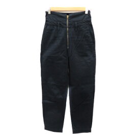 【中古】スライ SLY JEANS テーパードパンツ アンクル丈 ハイウエスト 無地 1 紺 ネイビー /YK14 レディース 【ベクトル 古着】 230322