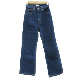 【中古】スライ SLY JEANS デニムパンツ ジーンズ ワイドパンツ バギーパンツ ロング丈 24 青 ブルー /YS14 ■MO レディース 【ベクトル 古着】 231019