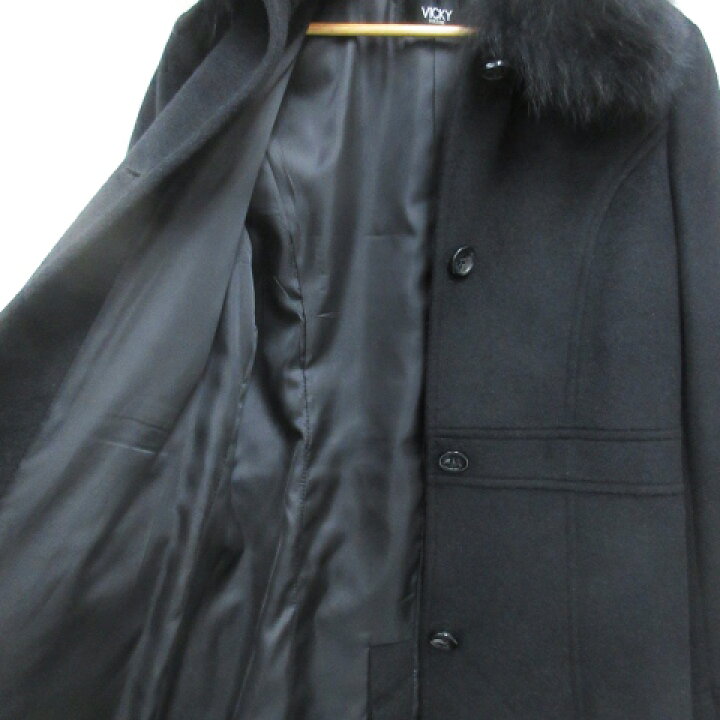 楽天市場】【中古】ビッキー VICKY ステンカラーコート ロング丈  