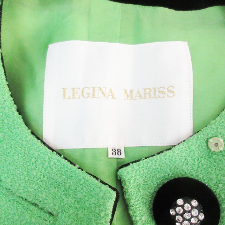 楽天市場】【中古】レジナマリス Legina Mariss ノーカラージャケット 