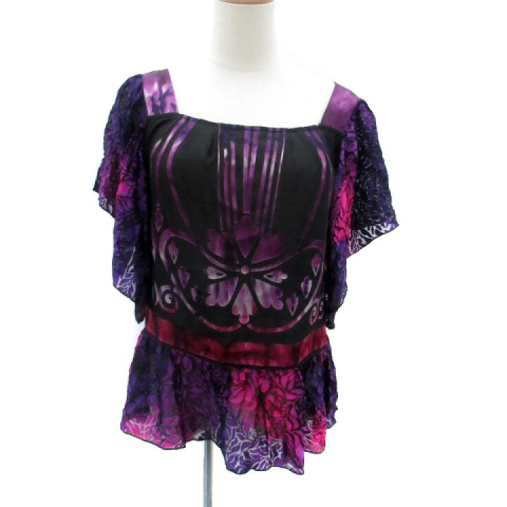 楽天市場】【中古】アナスイ ANNA SUI ブラウス カットソー スクエア 