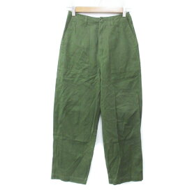 【中古】アルマデザイン Alma design ベイカーパンツ ミリタリーパンツ テーパードパンツ ロング丈 S カーキ /FF7 レディース 【ベクトル 古着】 241125