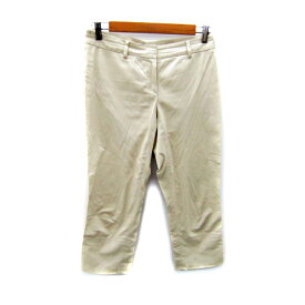 【中古】セオリーリュクス theory luxe クロップドパンツ 七分丈 無地 40 L ベージュ /SY22 レディース 【ベクトル 古着】 250812