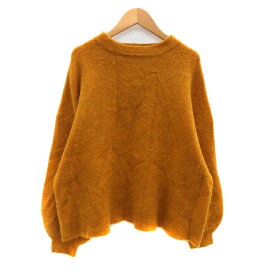 【中古】ニコアンド Niko and.. ニット セーター クルーネック 長袖 無地 3 L マスタードイエロー /HO31 レディース 【ベクトル 古着】 251014