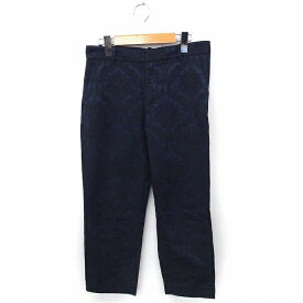 【中古】ザラウーマン ZARA WOMAN パンツ クロップド 柄 コットン 綿 S ネイビー 紺 /FT22 レディース 【ベクトル 古着】 200316 ブランド古着ベクトルプレミアム店