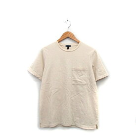 【中古】アーバンリサーチ URBAN RESEARCH カットソー Tシャツ 半袖 胸ポケット コットン シンプル 38 ベージュ /KT23 レディース 【ベクトル 古着】 240229