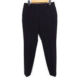 【中古】プラステ PLST テーパード パンツ センタープレス 無地 ウール混 L ブラック 黒 /FT30 レディース 【ベクトル 古着】 260501