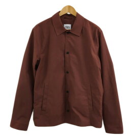 【中古】ザラ ZARA ジャケット ブルゾン ステンカラー 無地 長袖 USA M 赤 テラコッタ レッド メンズ 【ベクトル 古着】 240201