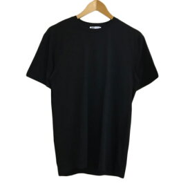 【中古】ザラ ZARA Tシャツ カットソー プルオーバー クルーネック 無地 半袖 USA L 黒 ブラック メンズ 【ベクトル 古着】 240529