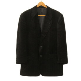 【中古】ランバン LANVIN CLASSIQUE クラシック ジャケット テーラード シングル 46 黒 ブラック メンズ 【ベクトル 古着】 231207