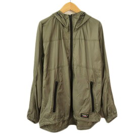 【中古】エルエルビーン L.L.BEAN ジャケット ジップアップ ナイロン M カーキ レディース 【ベクトル 古着】 240313