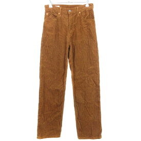 【中古】リーバイスプレミアム Levis PReMIUM DAD CORDUROY PANTS CARAMEL 4.1.2 ワイドレッグ コーデュロイ コットン 無地 24 茶 ブラウン ボトムス /BT レディース 【ベクトル 古着】 231122