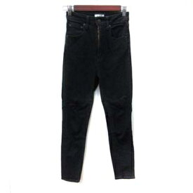 【中古】スライ SLY JEANS スキニーパンツ カラーデニム 24 黒 ブラック /YI レディース 【ベクトル 古着】 231016