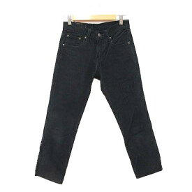 【中古】リーバイス Levi's 511 コーデュロイパンツ スリム ストレート 27 黒 ブラック /CT レディース 【ベクトル 古着】 231004