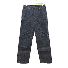 【中古】コムサデモードメン COMME CA DU MODE MEN デニムパンツ ジーンズ ワイド 切替 1 紺 インディゴ /CT メンズ 【ベクトル 古着】 231205