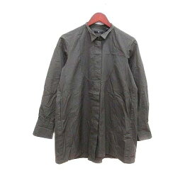 【中古】ユニクロ UNIQLO +J シャツジャケット ステンカラー 長袖 XS チャコールグレー /YK メンズ 【ベクトル 古着】 240317