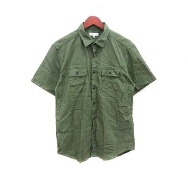 【中古】ザショップティーケー THE SHOP TK カジュアルシャツ 半袖 XL 緑 グリーン /YK メンズ 【ベクトル 古着】 240324