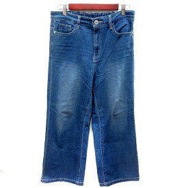 【中古】アンディコール un dix cors パンツ デニム ジーンズ ワイド ロング L インディゴ /RT レディース 【ベクトル 古着】 250830
