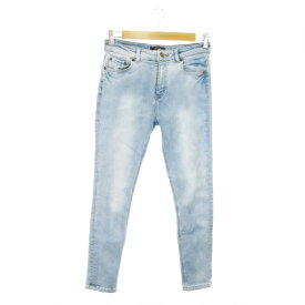 【中古】ジーナシス JEANASIS パンツ デニム ジーンズ スキニー ストレッチ ウォッシュ加工 L 青 ブルー /AO20 ☆ レディース 【ベクトル 古着】 231215