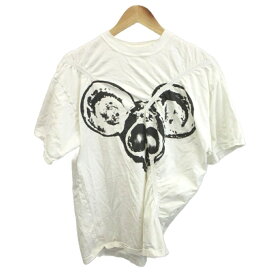 【中古】ミルクボーイ MILKBOY Tシャツ トップス クルーネック 半袖 プリント 白 ホワイト /CR ■ECA009 メンズ 【ベクトル 古着】 260925