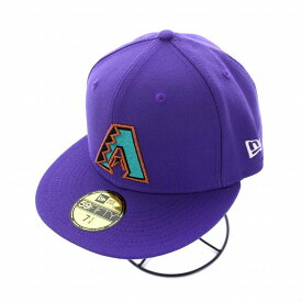 【中古】ニューエラ NEW ERA 59FIFTY PATCH UP MLB DIAMONDBACKS ベースボールキャップ 野球帽 58.7cm 紫 パープル /KH メンズ 【ベクトル 古着】 231018